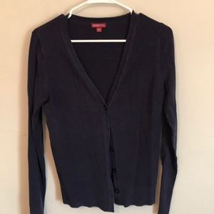 Navy cardigan